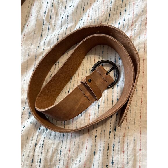 Amsterdam Heritage NEW Pop Premium Italian Leather Belt in Taupe Size XL main image 6
